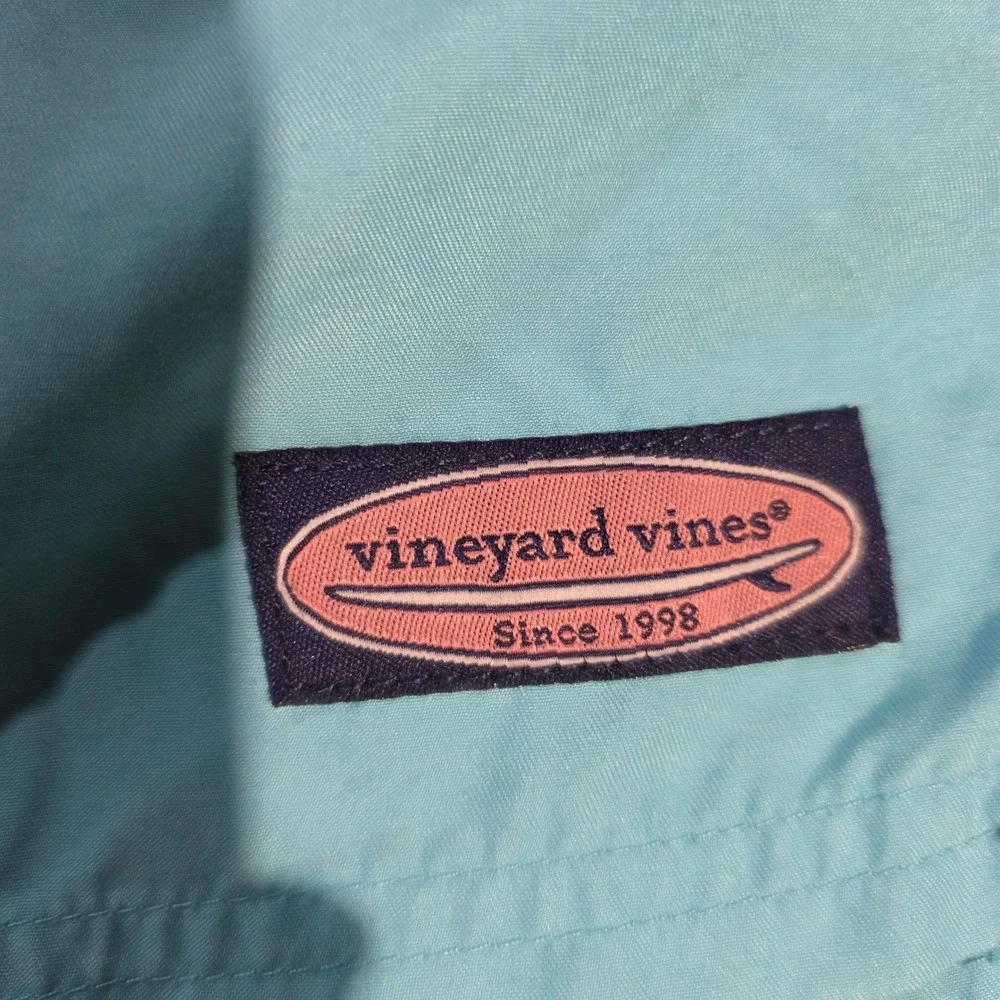 Vineyard Vines Mens Tropical Fruit Cocktail Print Swim Trunks Blue Small
